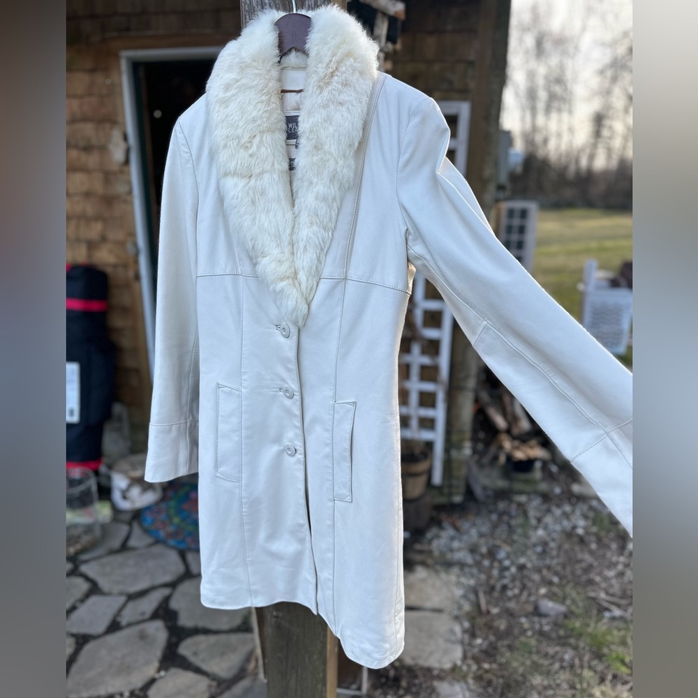 Wilson’s Genuine Leather White Trench - Picture 8 of 8